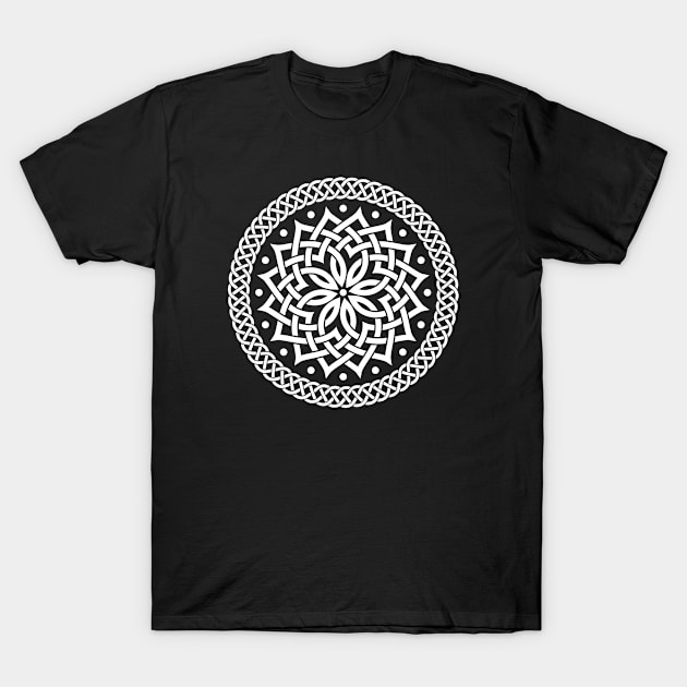 Celtic knots mandala T-Shirt by Florin Tenica